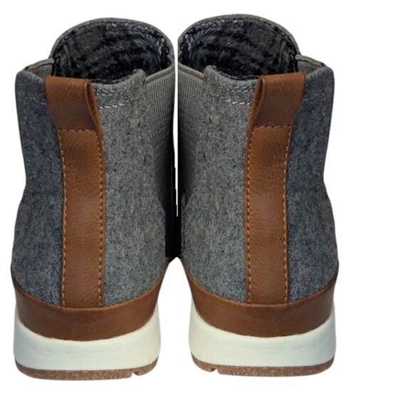 B.O.C. Womens Casual Chic Gray Textile Slip-On Cozy Ankle Booties Size 9 NWOB - Picture 5 of 9